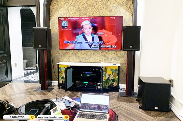 Lắp đặt dàn karaoke trị giá gần 80 triệu cho chị Trâm tại TPHCM (RCF EMAX 3110 MK2, VM620A, BPR-5600, SW612B, JBL VM300,…) 