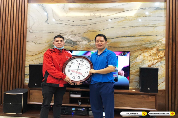 Lắp đặt dàn karaoke trị giá hơn 100 triệu cho anh Huyên tại Hà Nội (RCF CMAX 4110, IPS3700, K9900II Luxury, Pasion 12SP, WB-5000) 