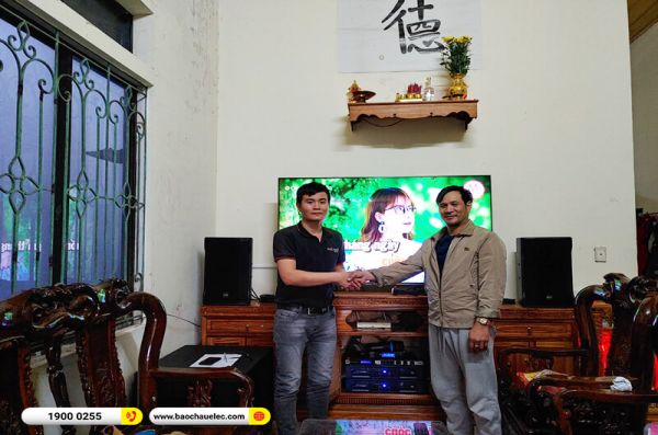 Lắp đặt dàn karaoke trị giá hơn 110 triệu cho anh Định ở Quảng Bình (RCF C MAX 4110, Crown T5, JBL KX180A, JBL CV18S, JBL VM200)