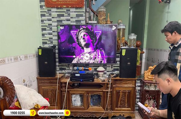 Lắp đặt dàn karaoke trị giá hơn 20 triệu cho anh Chính ở Bình Dương (Domus DP 6100, APP MZ-46, BKSound X5 Plus, BCE U900 Plus X)