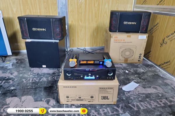 Lắp đặt dàn karaoke trị giá hơn 25 triệu cho anh Nghĩa ở Vĩnh Phúc (BIK BJ S768, JBL RMA-330A, SW312B, BIK BJ-U100)