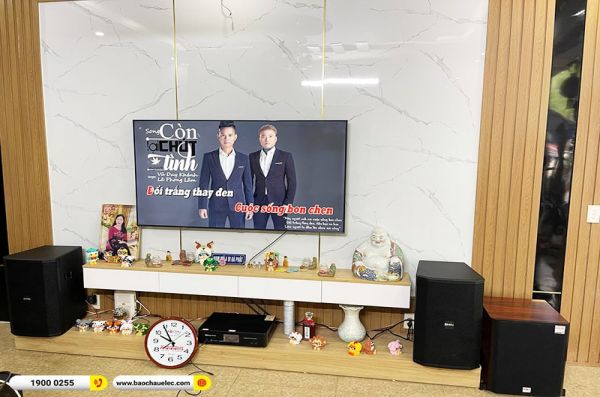 Lắp đặt dàn karaoke trị giá hơn 30 triệu cho anh Phong tại Hải Phòng (BIK BSP-412II, BKSound DKA 8500, SW612C)