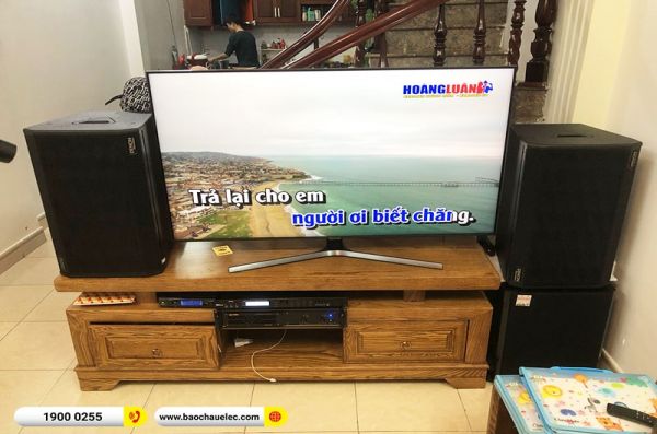 Lắp đặt dàn karaoke trị giá hơn 40 triệu cho anh Hiếu tại Hà Nội (Denon DP-R312, VM620A, X5 Plus, SW612B, JBL VM200) 