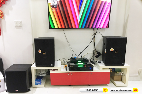 Lắp đặt dàn karaoke trị giá hơn 60 triệu cho anh Hiển tại TPHCM (BMB CSS 1212SE, VM620A, BPR-5600, SW612C, UGX12, 4K Plus 4TB) 