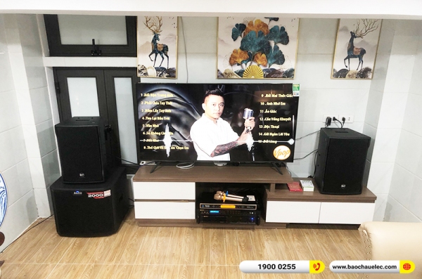 Lắp đặt dàn karaoke trị giá hơn 60 triệu cho chị Phương tại Hà Nội (RCF EMAX 3110 MK2, VM620A, BPR-8500, TS312S, UGX12 Gold) 