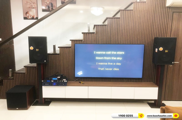 Lắp đặt dàn karaoke trị giá khoảng 60 triệu cho anh Định tại Hà Nội (BMB CSS 1210SE, Crown T5, KX180A, JBL A120P, JBL VM300) 