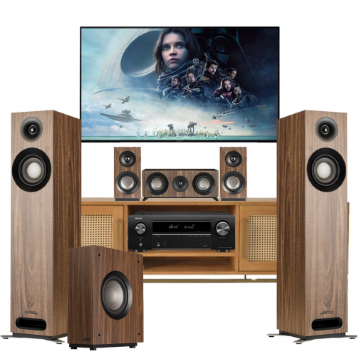Combo xem phim 01 (Jamo S805 HCS - Denon AVR X550BT - Jamo S808)