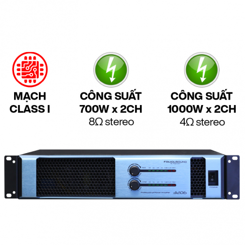Cục đẩy công suất Famousound 3206 (2020)