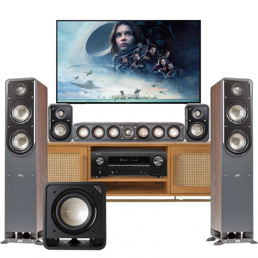 Dàn âm thanh 5.1 xem phim, nghe nhạc BC-XPNN29 (Polk S55+ Polk S10+ Polk S35+ Polk HTS10+ Denon AVR-X1600H)