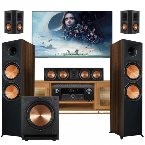 Dàn âm thanh 5.1 xem phim nghe nhạc XPNN35 (Klipsch RP-8000F II+ RP-502S+ RP-504C+ Klipsch SPl-120+ Denon AVC-X4700H)