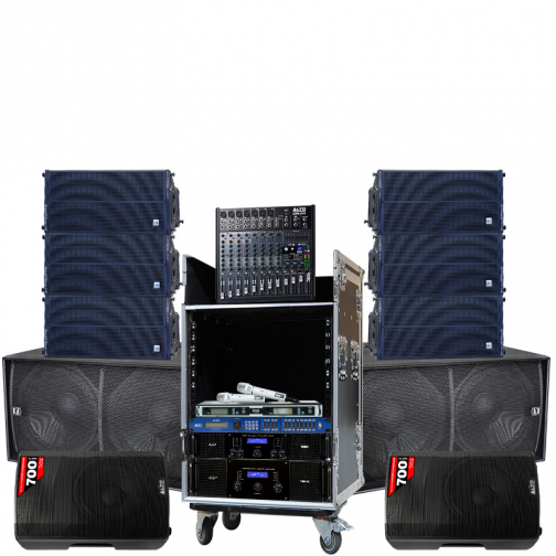 Hệ thống âm thanh Line Array Alto 07 (Alto SXA30, TX312, V218S, TD10004, STD18002, ASD 4080, Live1202, VIP6000)
