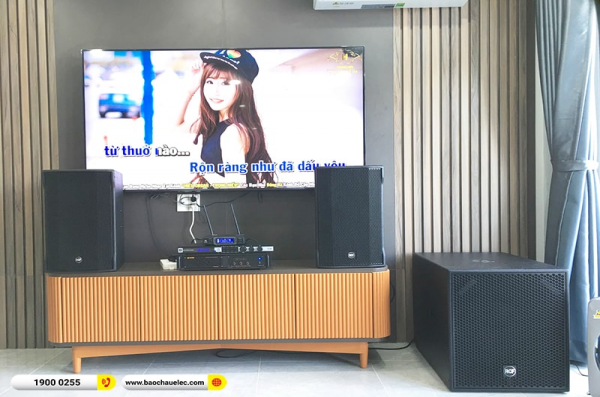 Lắp đặt dàn karaoke trị giá gần 120 triệu cho anh Pháo tại TPHCM (RCF CMAX 4112, VM830A, KX180A, RCF S8018II, BCE VIP6000) 
