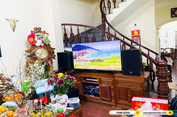 Lắp đặt dàn karaoke trị giá hơn 120 triệu cho chị Thủy tại Hải Phòng (RCF CMAX 4112, IPS 3700, KX180A, A120P, K-Plus 4T, Màn 22inch) 