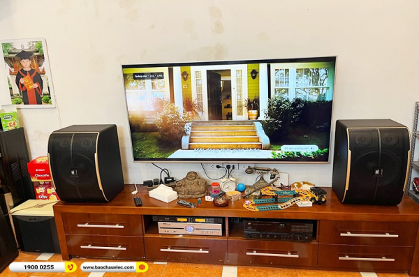 Lắp đặt dàn karaoke trị giá hơn 20 triệu cho anh Điền tại Hà Nội (JBL Pasion 12, BKSound DP4500) 