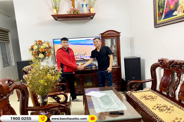 Lắp đặt dàn karaoke trị giá hơn 30 triệu cho anh Triệu ở Hải Phòng (Denon DP-R212, APP MZ-66, BKSound X5 Plus, SW512-B, BCE U900 Plus X)
