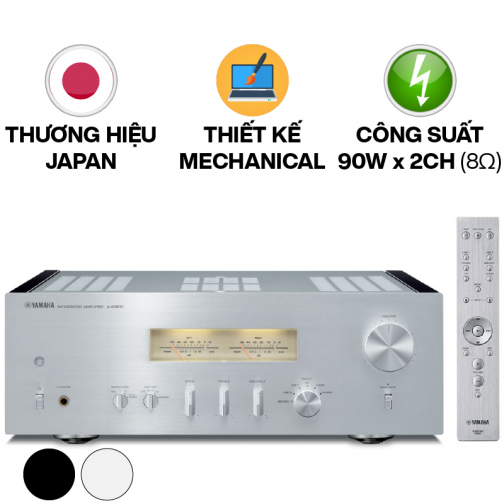 Amply Yamaha A-S1200 Silver (2 kênh, 90W/CH 8Ohm, Made in Malaysia)