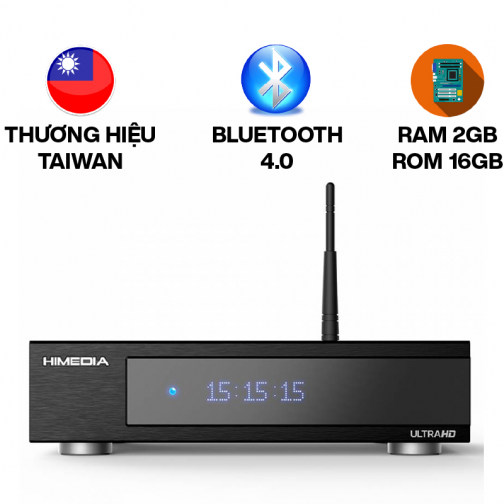 Đầu Himedia Q20 4K, androi 7.0, wifi, bluetooth