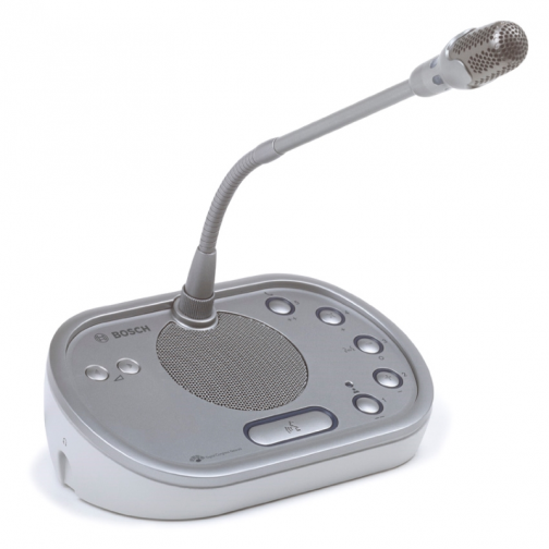 Hộp đại biểu có hai bộ chọn kênh phiên dịch kèm micro bosch DCN-DISDCS-x