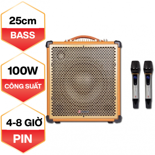 Loa xách tay Sumico MSP10 (Bass 25,4 , Công Suất 100W, Pin 8h)