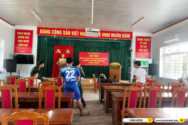 Lắp đặt dàn âm thanh hội trường cho Lữ Đoàn 3 tại Đà Nẵng (Domus DP6150, APP MZ86, X5 Plus, SW815, U900 Plus X)