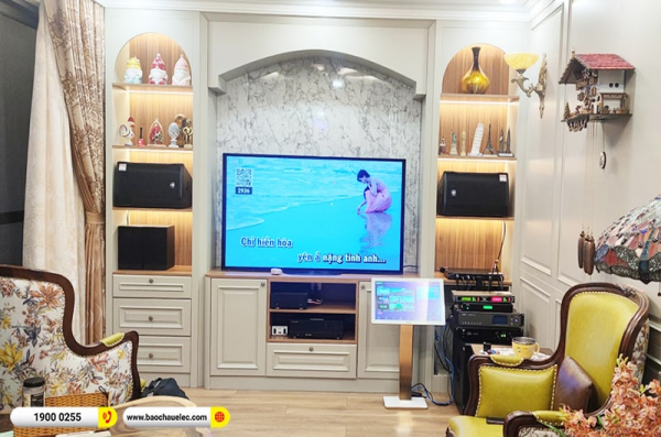 Lắp đặt dàn karaoke trị giá hơn 140 triệu cho chị An tại TPHCM (RCF CMAX 4110, Denon DA-212K, K900II Luxury, 702ASII, VIP6000,…) 