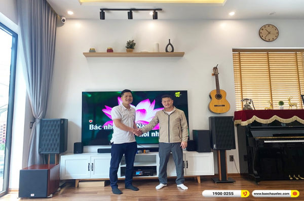 Lắp đặt dàn karaoke trị giá hơn 30 triệu cho anh Hảo tại Quảng Ninh (Denon DP-R212, BKSound DKA 8500, BKSound SW512C)