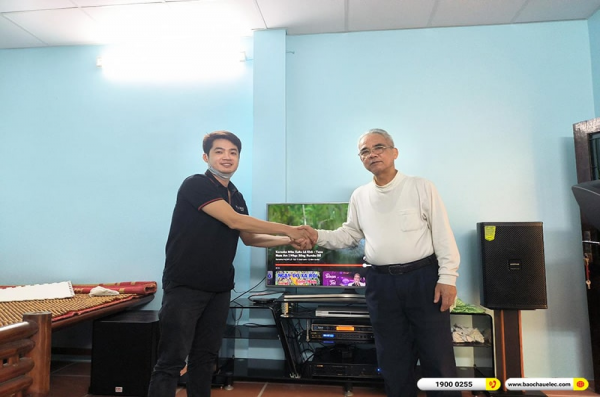 Lắp đặt dàn karaoke trị giá hơn 40 triệu cho chú Tảo tại Hà Nội (Domus DP6120 Max, VM620A, BPR-8500, SW612B, UGX12 Gold)
