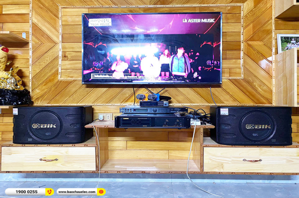 Lắp đặt dàn karaoke trị giá khoảng 20 triệu cho anh Lâm tại Bắc Ninh (BIK BJ-S668, BIK VM420A, BKSound X5 Plus, BJ-U100)