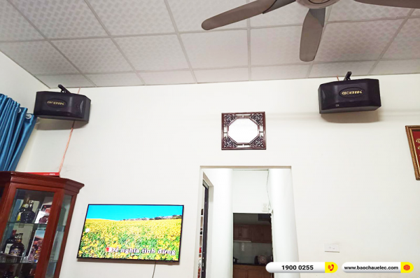 Lắp đặt dàn karaoke trị giá khoảng 20 triệu cho chị Liễu tại Hà Nội (BIK BQ-S63, BKSound DKA 5500) 