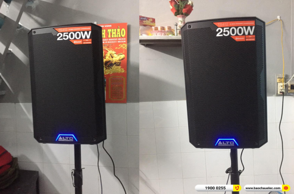 Lắp đặt dàn karaoke trị giá khoảng 40 triệu cho anh Tài tại TPHCM (Alto TS412, DSP-9000 Plus, Alto Live802, BCE UGX12) 