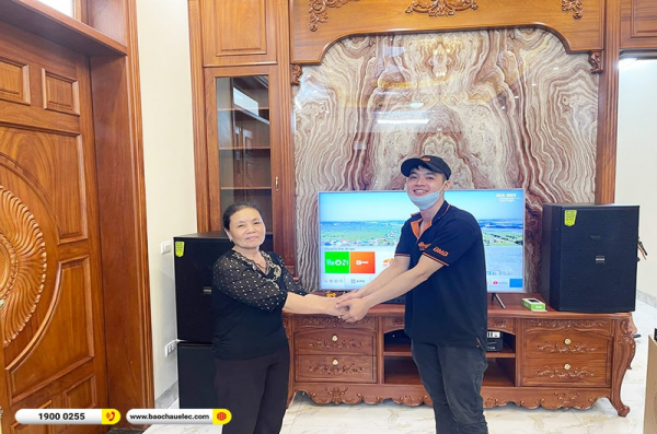 Lắp đặt dàn karaoke trị giá gần 50 triệu cho cô Đủ tại Hưng Yên (Domus DP6150, APP MZ106, X6 Luxury, SW815, UGX12 Gold) 
