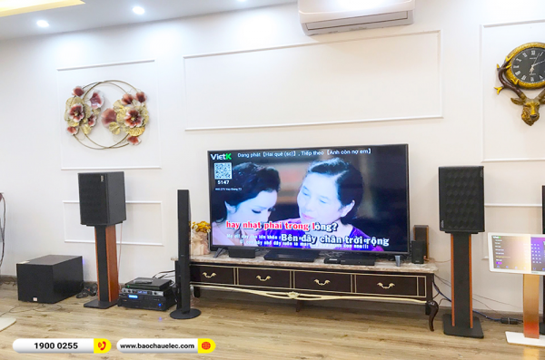 Lắp đặt dàn karaoke trị giá hơn 30 triệu cho anh Tú tại Ninh Bình (Denon DP-R310, VM420A, X5 Plus, SW312, U900 Plus X)