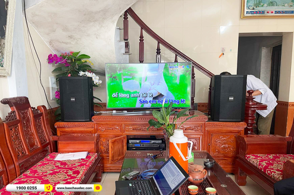 Lắp đặt dàn karaoke trị giá hơn 30 triệu cho chú Châm tại Hưng Yên (BIK BSP 412II, VM620A, BPR-5600, U900 Plus X)