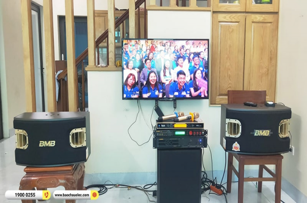 Lắp đặt dàn karaoke trị giá khoảng 50 triệu cho chị Hiền tại Hà Nội (BMB CVS 900Se, VM820A, BPR-5600, SW612, UGX12 Gold)