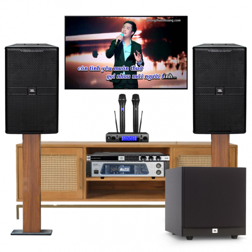 Dàn karaoke JBL cao cấp 34 (JBL KP4010 G2, Alto MP2500, JBL KX180A, JBL A100P, JBL VM300)