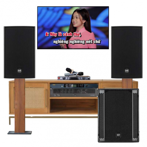 Dàn karaoke RCF dự án 02 (RCF Acustica C3110-126, RCF IPS 2.5K, BMB KSP 50, RCF 702-ASII, BBS S290D)