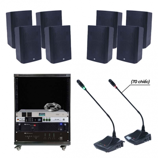 Hệ thống âm thanh phòng họp trên 30 mic