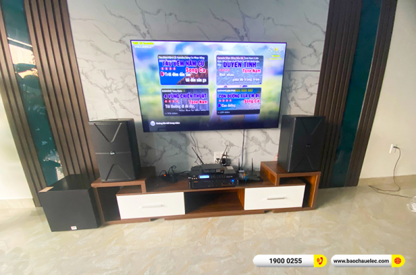 Lắp đặt dàn karaoke trị giá khoảng 30 triệu cho chị Minh tại Hải Phòng (Alto AT1000II, VM420A, X5 Plus, SW312, BJ-U100)
