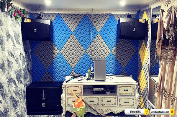 Lắp đặt dàn karaoke trị giá khoảng 90 triệu cho chị Trang tại TPHCM (JBL XS12, AAP TD8004, K9900II, BJ-W88 Plus, 4K Plus 4TB, Màn 22inch,…)