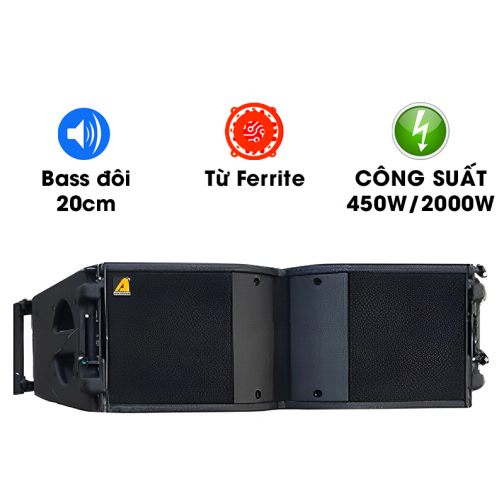 Loa Line Array Bass Đôi 20cm Actpro KR208 (450W/2000W)
