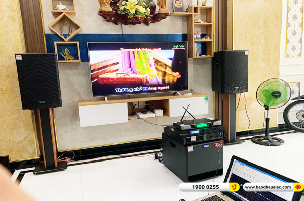 Lắp đặt dàn karaoke trị giá gần 40 triệu cho chú Hồng tại Bình Dương (Denon DP-R212, VM 620A, X5 Plus, Alto TX212S, BCE UGX12)