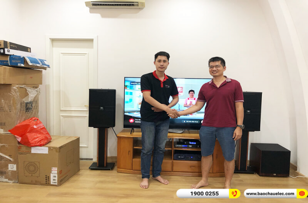 Lắp đặt dàn karaoke trị giá gần 80 triệu cho anh Quý tại Hà Nội (JBL KP4012 G2, Crown T5, KX180A, JBL VM300, JBL A120P)