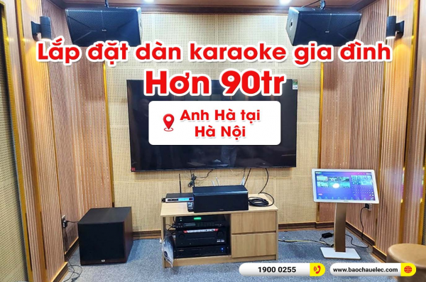 Lắp đặt dàn âm thanh trị giá hơn 90 triệu cho anh Hà tại Hà Nội (Alto AT1000II, VM640A, X5 Plus, A120P, X2700H, RP-500C,…)