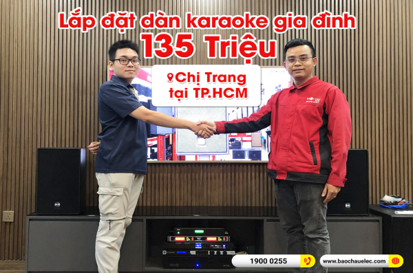 Lắp đặt dàn karaoke trị giá 135 triệu cho chị Trang tại TPHCM (RCF C3110-126, IPS 2.5K, KX180A, 702ASII, BCE VIP6000,…) 