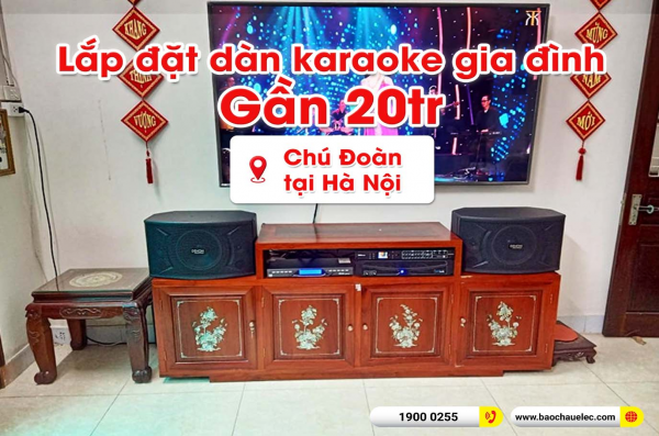 Lắp đặt dàn karaoke trị giá gần 20 triệu cho chú Đoàn tại Hà Nội (Denon DP-C10, APP MZ46, DSP-9000 Plus, U900 Plus X)