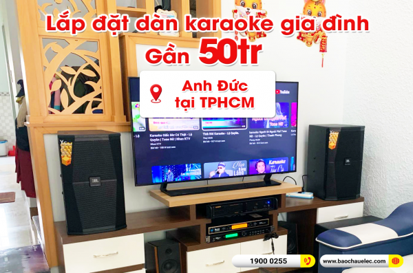 Lắp đặt dàn karaoke trị giá gần 50 triệu cho anh Đức tại TPHCM (JBL XS10, VM620A, BKSound KP500, Alto TX212S, UGX12 Gold) 