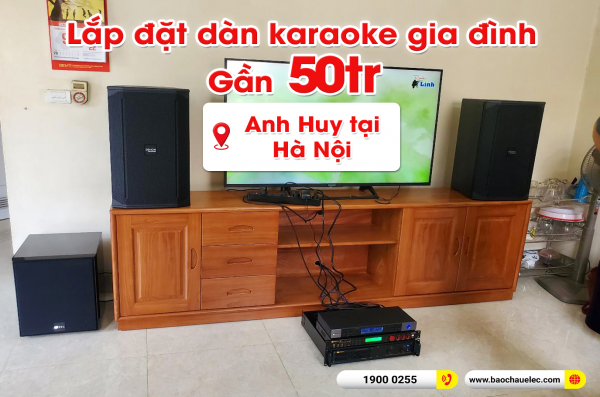 Lắp đặt dàn karaoke trị giá gần 50 triệu cho anh Huy tại Hà Nội (Denon DN512, VM620A, BPR-5600, BJ-W25A, BJ-U100) 