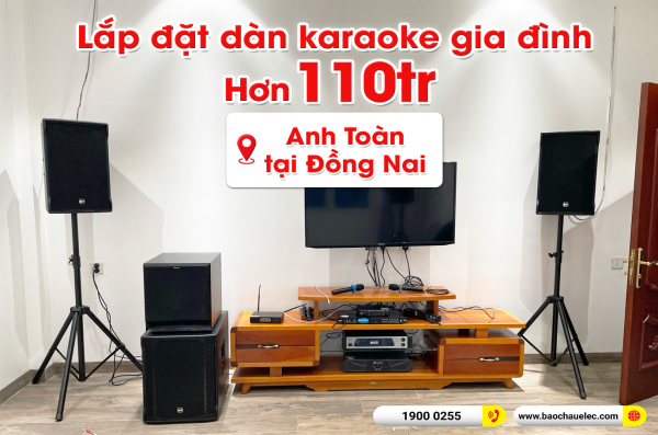 Lắp đặt dàn karaoke trị giá hơn 110 triệu cho anh Toàn tại Đồng Nai (RCF CMAX 4112, Alto MP2750, RCF 705-ASII, JBL VM300) 