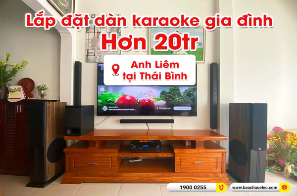 Lắp đặt dàn karaoke trị giá hơn 20 triệu cho anh Liêm tại Thái Bình (Paramax D88 Limited, BIK BJ-A88, BIK BJ-U100)