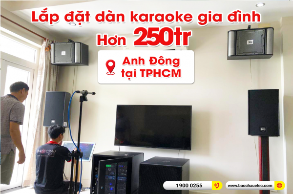 Lắp đặt dàn karaoke trị giá hơn 250 triệu cho anh Đông tại TPHCM (RCF Acustica 5212-96, IPS 5.0K, Xli2500, KX180A, S8018II, ASD 4080, VM300,…) 